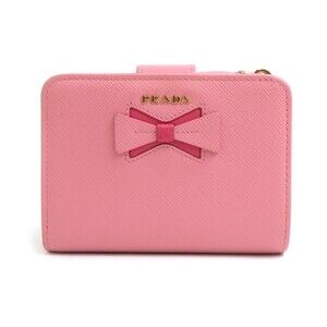 Auth Prada Bifold Wallet Pink #280433P25B